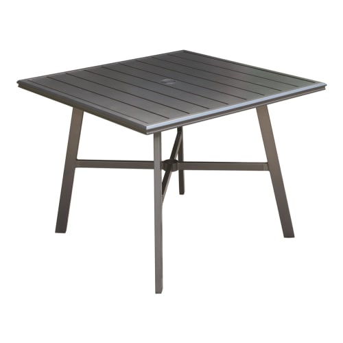 Cape Soleil, 38" Square Slat-Top Table